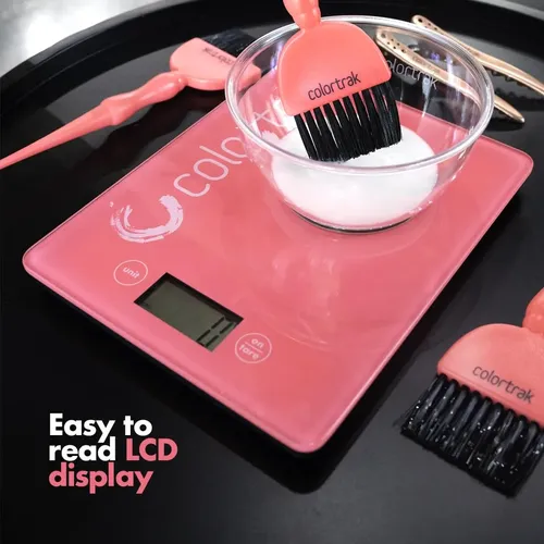 Báscula Digital Colortrak De Vidrio Templado Para Salón 5 Kg