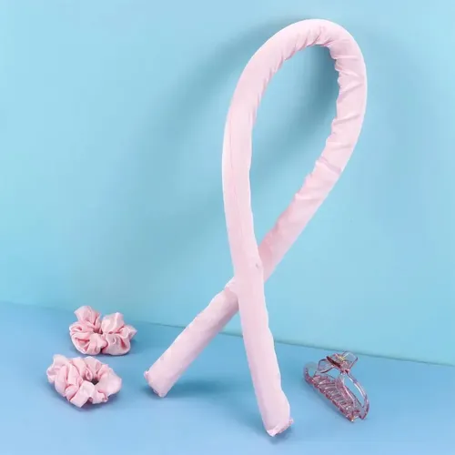 Adbandana Para Rulos Sin Calor Rosa Set De Diys De Sedada