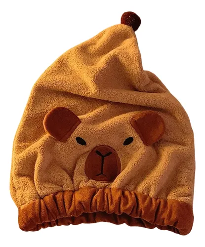 Capybara Hair Drying Hat Microfiber Hair Princess Capibala 6ee418425-a