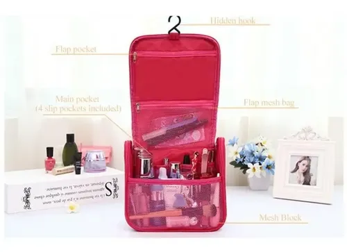 Organizador Neceser Cosmeticos Bolso Porta Maquillaje Percha
