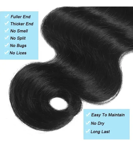 Extensiones De Cabello Brasileño Natural 18/20/22