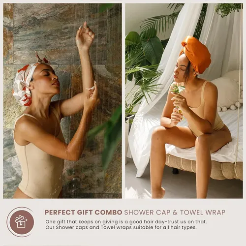 Gorro De Baño Impermeable Beige Reutilizable Para Mujer