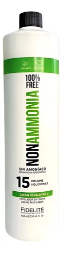 Revelador En Crema 15 Vol. Non Ammonia Fidelite X 900 Ml.