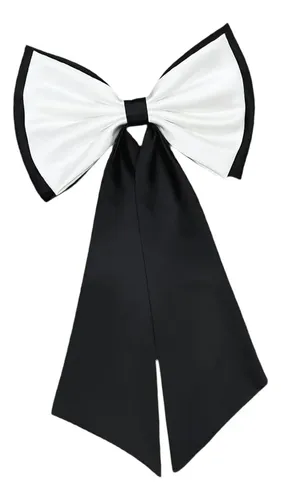 Accesorios Con Lazo De Satén Extraíble Para Blanco Negro