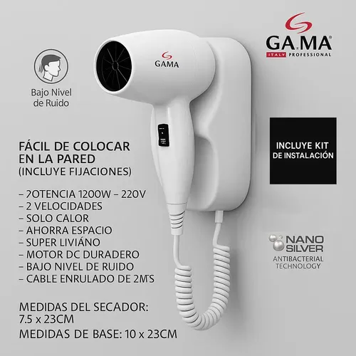 Secador Pelo Cabello Gama Hotelero Garantia Hotel Dryer New