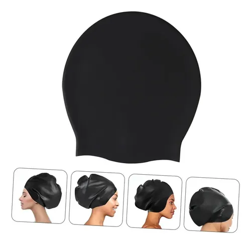 Gorro De Natación De Silicona Grande For Mujeres Y Adultos