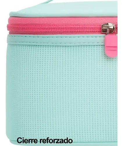 Portacosmeticos Neceser Organizador Viaje Maquillaje Estuche Color Aqua