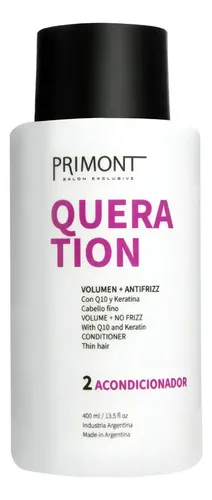 Primont Acondicionador Queration Q10 Y Keratina X 400 Ml