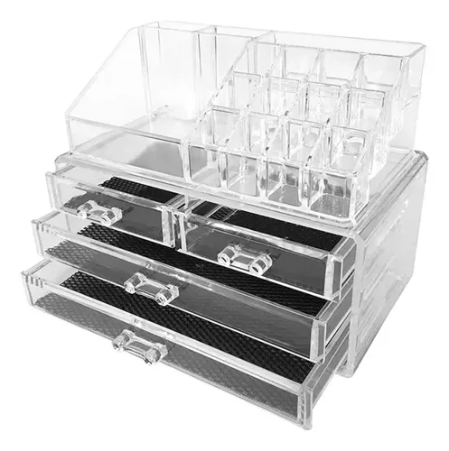 Organizador De Cosméticos De Acrílico Con 5 Cajones – Transp Transparente