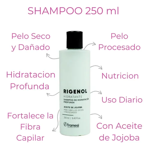 Shampoo Hidratante Reestructurante 250g Rigenol Framesi