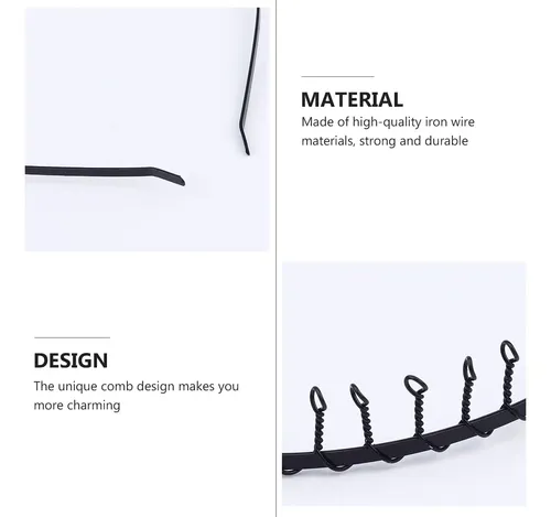 24pcs 31 Dientes Peine Pelo Aro Mujer Creativa Diadema Simpl