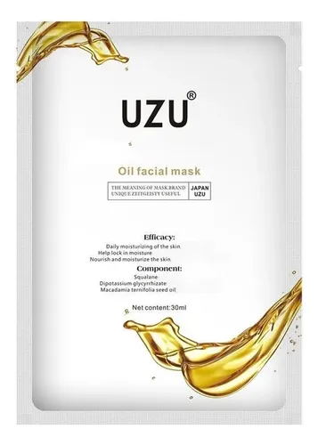 Mascarilla Facial De Aceite Uzu De 5 Hojas, Mascarilla Hidra