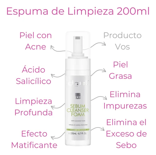 Rutina Skincare Piel Con Acne Limpieza Loción Crema Idraet