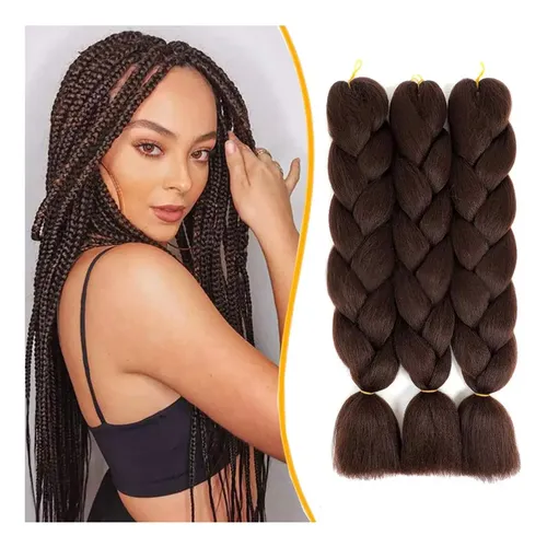Extensiones Pelo Kanekalon Termico Jumbo Trenzas African 4#