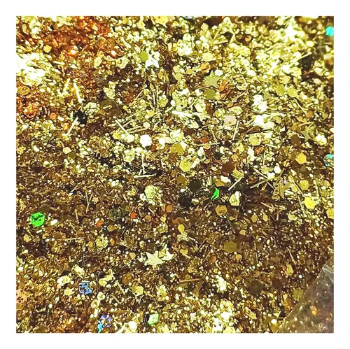 Glitter Gliter Dorado Para Maquillaje Baires Beauty Shop