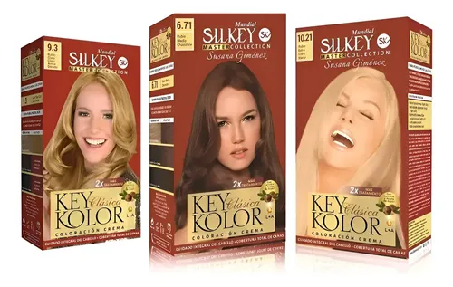 Tintura Silkey Mundial key kolor Key Kolor tono indicar tono por mensaje para cabello