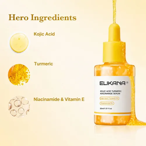 Sérum Elikana Ácido Kójico Cúrcuma Facial 30 Ml