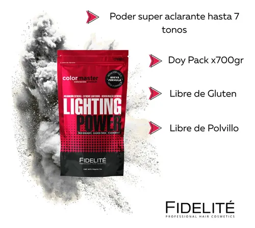 Polvo Decolorante Lighting Power Doypack X700gr Fidelite
