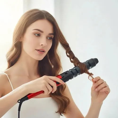 Buclera Rizador De Pelo Spirale Espiral Ceramica Rulera Rulo Cabello Salones De Belleza Baños Hogares Maquillajes Profesional Modeladora Cepillos Modelos Modelar Ionica Peinadora