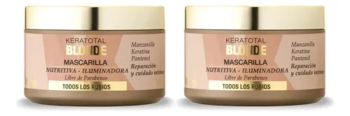Mascara Capilar Keratotal Blonde Bellissima 250 Gr Pack X2