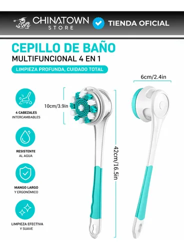 Cepillo Corporal Eléctrico Exfoliante Masajeador Spa