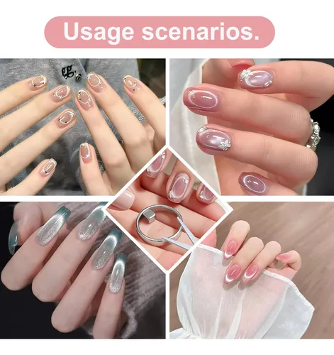 Nuevo Imán De Ojo De Gato En Forma De Anillo For Uñas,