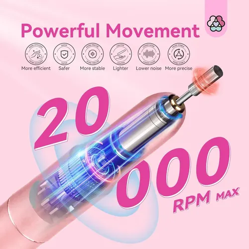 Taladro De Uñas Eléctrico Profesional: Lima De Uñas
