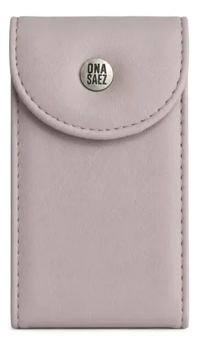 Set Manicura Estuche Cuero Pu Ona Saez Kit 8 Piezas De Acero