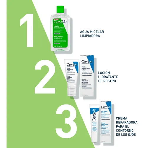 Agua Micelar Limpiadora Cerave Hidratante Facial X 295 Ml