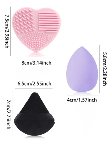 Set De 21 Brochas De Maquillaje Con Mango De Madera