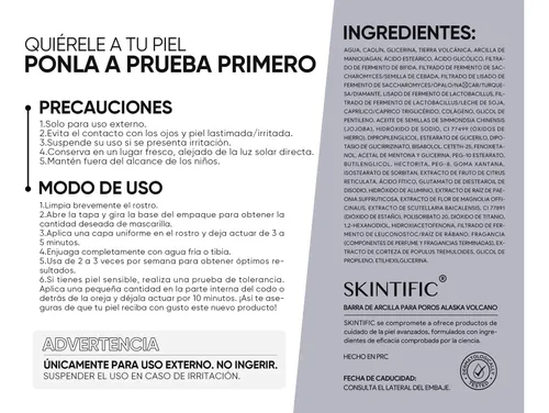 Barra Limpiadora Profunda En Barra Aamáscara Facial De Argil