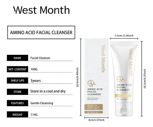 Limpiador Facial Con Aminoácidos West Month Para Una Limpiez
