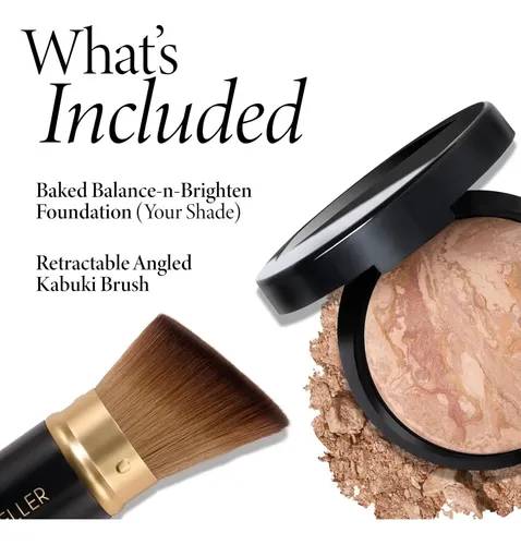 Set Base De Maquillaje Laura Geller Light Kabuki