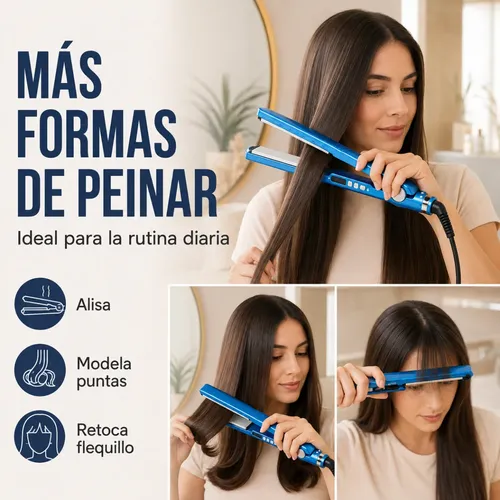 Plancha Alisadora Pelo Nano Titanium Digital 250°c Antifrizz
