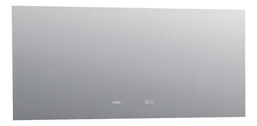 Espejo Led Rectangular Liverpool 120×60 Dimerizador De Luz Fria A Luz Calida, Desempañador Y Reloj