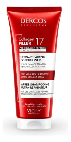 Vichy Dercos Collagen 17 Acondicionador Reparador X 200