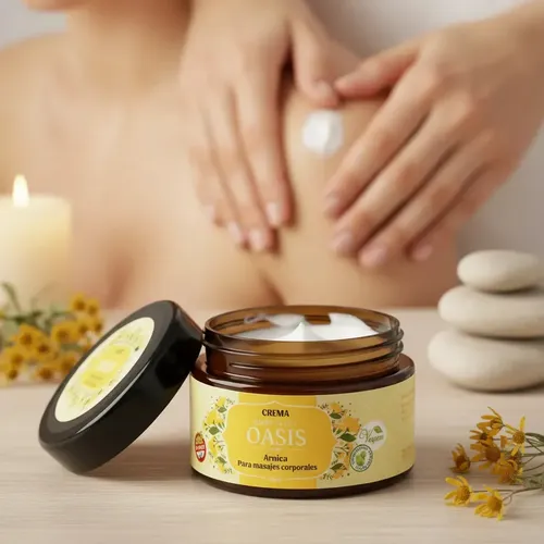 Crema Con Árnica Para Masajes Corporales Hierbas del Oasis x 250gr Descontracturante