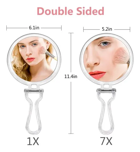 Espejo De Maquillaje Cheftick Doble Faz Con Aumento 1x Y 7x