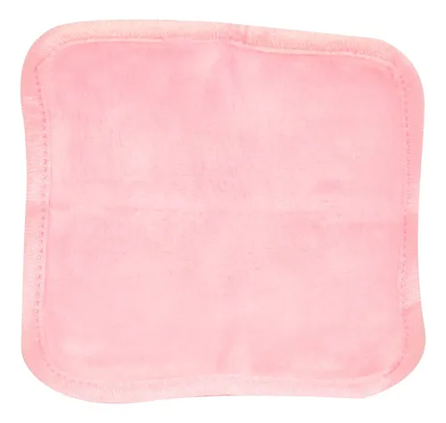 Toalla Desmaquillante Pad Microfibra Rosa Limpieza Facial