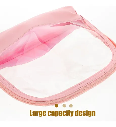 Neceser De Maquillaje Pequeño Transparente Para Mujer