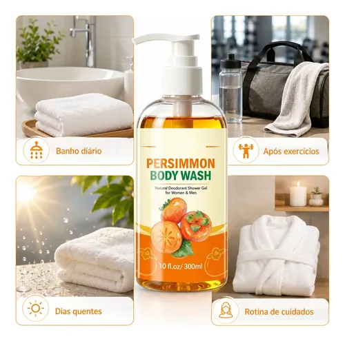 Jabón Líquido Corporal De Caqui 300 Ml