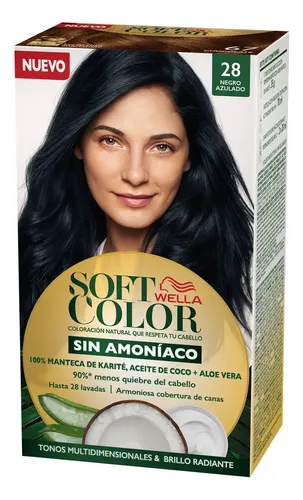 Soft Color Kit De Tintura Semipermanente 28 Negro Azulado