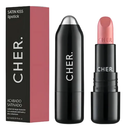 Labial Cher Beauty Satin Kiss Color Pink Nectar Larga Duración