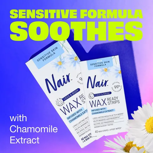 Tiras De Cera Depilatoria Para Pieles Sensibles Con Camomila