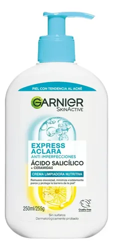 Crema De Limpieza Nutritiva Garnier Antiimperfecciones 250ml