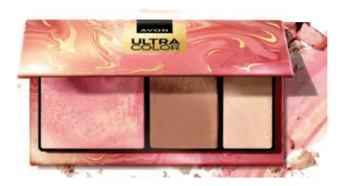 Avon Ultra Color Paleta Facial En Polvo 3 En 1 ,nueva!!