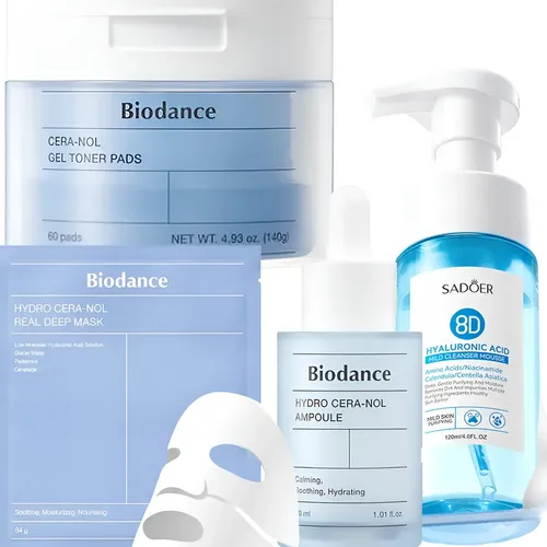 Set Skincare Coreano Serum Toner Pads Jabon Hialuronico