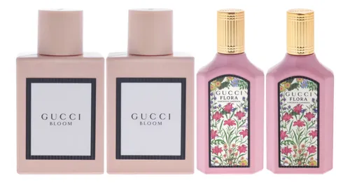Gucci Variety De Gucci Para Mujer, Miniset De Regalo De 4 Piezas, 2 Aerosoles Gucci Bloom Edp De 0.16 Oz, 2 Aerosoles Fl