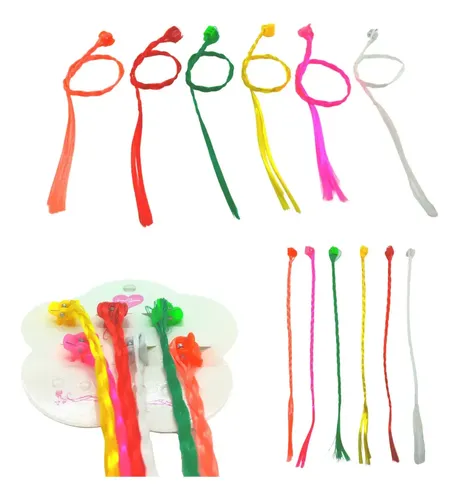 Pelo De Colores X 45 Mechones Mechas Trenza Spa Souvenir