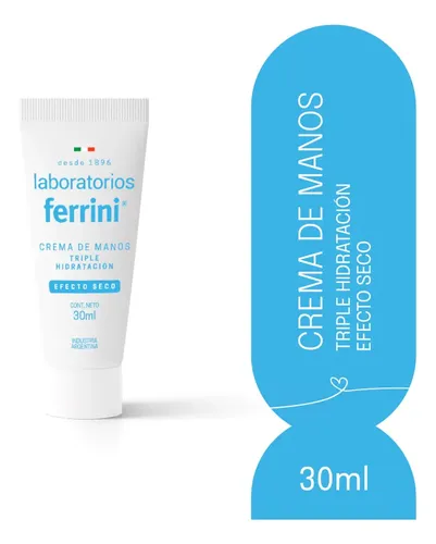 Ferrini Crema Para Manos Efecto Seco 30ml Triple Hidratacion